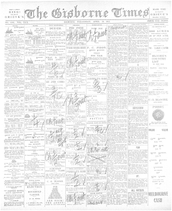 Issue page